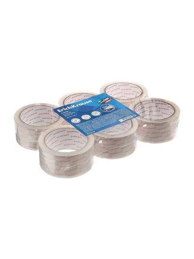 Набор из клейких лент ErichKrause Clear, 48 мм × 50 м, прозрачная