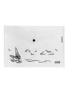 Папка-конверт А4 ErichKrause Clear Transport, на кнопке, МИКС - Фото 6