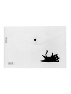 Папка-конверт А4, ErichKrause Clear Cat, на кнопке, МИКС - Фото 2