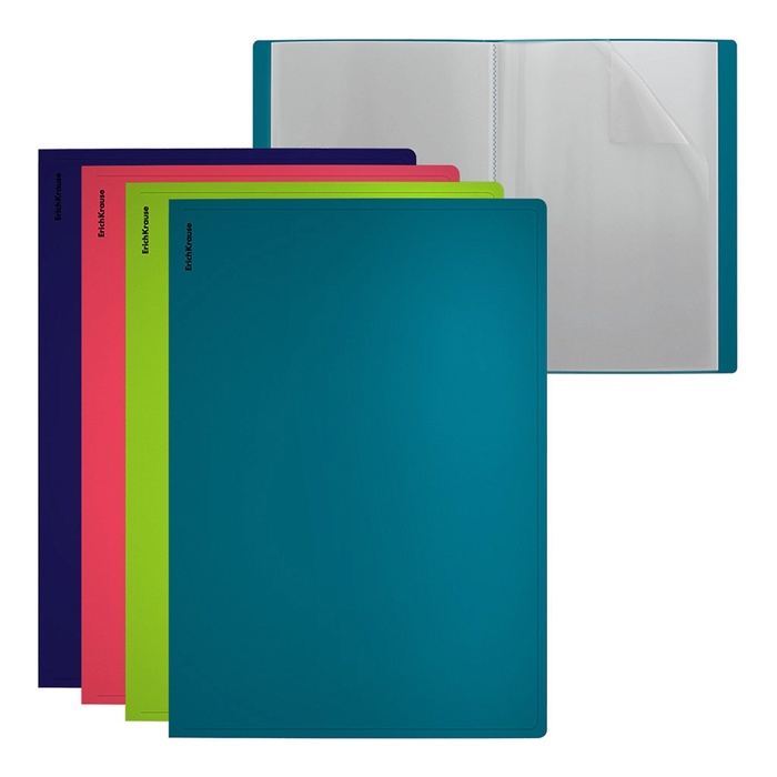 Папка А4 ErichKrause Soft Reef, 20 вкладышей, МИКС - Фото 1