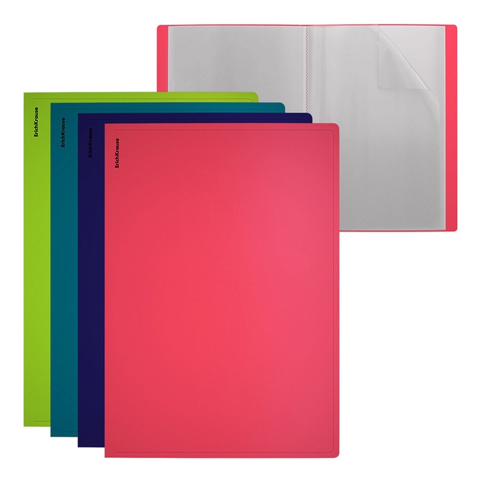 Папка А4 ErichKrause Soft Reef, 40 вкладышей, МИКС - Фото 1