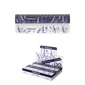 Линейка 15 см, ErichKrause Lavender, МИКС  (артикул 10999408)  большой выбор товаров оптом и в розницу по низким ценам с доставкой