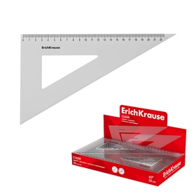 Треугольник 60*, 22 см, ErichKrause Clear  (артикул 10999415)  большой выбор товаров оптом и в розницу по низким ценам с доставкой