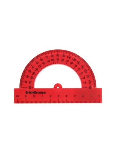 Транспортир 180°, 10 см, ErichKrause Reef, МИКС