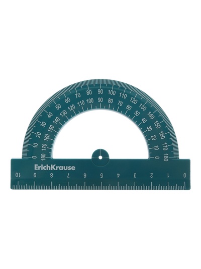 Транспортир 180°, 10 см, ErichKrause Reef, МИКС