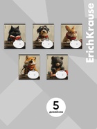 Тетрадь 12 листов в клетку ErichKrause Funny Friends, обложка мелованный картон, МИКС  (артикул 10999428)  большой выбор товаров оптом и в розницу по низким ценам с доставкой