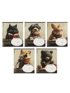 Тетрадь 12 листов в клетку ErichKrause Funny Friends, обложка мелованный картон, МИКС 10999428