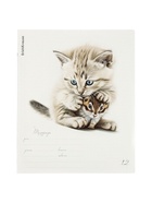 Тетрадь 12 листов в клетку ErichKrause Little Cuties, 60 г/м², обложка мелованный картон, МИКС 10999431