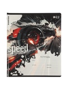 Тетрадь 12 листов в клетку ErichKrause Big Wheels, 60 г/м², обложка мелованный картон, МИКС 10999432