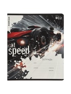 Тетрадь 12 листов в клетку ErichKrause Big Wheels, 60 г/м², обложка мелованный картон, МИКС 10999432