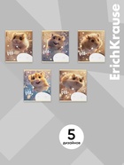 Тетрадь 12 листов в клетку ErichKrause Fluffy, 60 г/м², обложка мелованный картон, МИКС  (артикул 10999433)  большой выбор товаров оптом и в розницу по низким ценам с доставкой