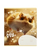 Тетрадь 12 листов в клетку ErichKrause Fluffy, 60 г/м², обложка мелованный картон, МИКС 10999433