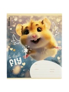 Тетрадь 12 листов в клетку ErichKrause Fluffy, 60 г/м², обложка мелованный картон, МИКС 10999433