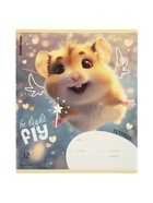 Тетрадь 12 листов в линейку ErichKrause Fluffy, 60 г/м², обложка мелованный картон, МИКС 10999434