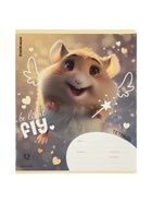 Тетрадь 12 листов в линейку ErichKrause Fluffy, 60 г/м², обложка мелованный картон, МИКС 10999434