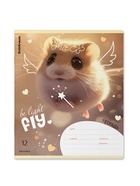 Тетрадь 12 листов в линейку ErichKrause Fluffy, 60 г/м², обложка мелованный картон, МИКС  (артикул 10999434)  большой выбор товаров оптом и в розницу по низким ценам с доставкой