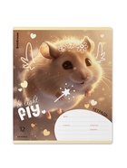 Тетрадь 12 листов в линейку ErichKrause Fluffy, 60 г/м², обложка мелованный картон, МИКС  (артикул 10999434)  большой выбор товаров оптом и в розницу по низким ценам с доставкой