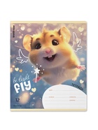 Тетрадь 12 листов в линейку ErichKrause Fluffy, 60 г/м², обложка мелованный картон, МИКС  (артикул 10999434)  большой выбор товаров оптом и в розницу по низким ценам с доставкой