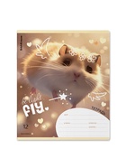 Тетрадь 12 листов в линейку ErichKrause Fluffy, 60 г/м², обложка мелованный картон, МИКС  (артикул 10999434)  большой выбор товаров оптом и в розницу по низким ценам с доставкой