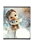 Тетрадь 12 листов в клетку ErichKrause Magic Pet, 60 г/м², обложка мелованный картон, МИКС  (артикул 10999435)  большой выбор товаров оптом и в розницу по низким ценам с доставкой
