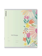 Тетрадь 12 листов в клетку ErichKrause Ikebana, 60 г/м², обложка мелованный картон, МИКС  (артикул 10999436)  большой выбор товаров оптом и в розницу по низким ценам с доставкой