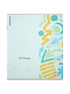 Тетрадь 12 листов в клетку ErichKrause Metrica, 60 г/м², обложка мелованный картон, МИКС (10 шт) - фото 809615669