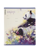Тетрадь 24 листа в линейку ErichKrause Flower Panda, 60 г/м², обложка мелованный картон, МИКС  (артикул 10999444)  большой выбор товаров оптом и в розницу по низким ценам с доставкой