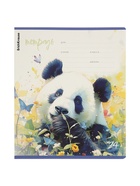 Тетрадь 24 листа в линейку ErichKrause Flower Panda, 60 г/м², обложка мелованный картон, МИКС  (артикул 10999444)  большой выбор товаров оптом и в розницу по низким ценам с доставкой