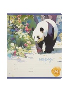 Тетрадь 24 листа в линейку ErichKrause Flower Panda, 60 г/м², обложка мелованный картон, МИКС  (артикул 10999444)  большой выбор товаров оптом и в розницу по низким ценам с доставкой