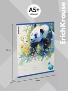 Тетрадь 24 листа в линейку ErichKrause Flower Panda, 60 г/м², обложка мелованный картон, МИКС  (артикул 10999444)  большой выбор товаров оптом и в розницу по низким ценам с доставкой