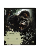 Тетрадь 24 листа в линейку ErichKrause Stay Wild, 60 г/м², обложка мелованный картон, МИКС 10999446