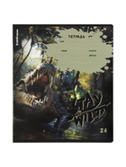 Тетрадь 24 листа в линейку ErichKrause Stay Wild, 60 г/м², обложка мелованный картон, МИКС 10999446