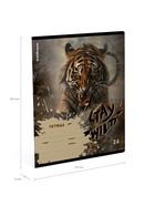 Тетрадь 24 листа в линейку ErichKrause Stay Wild, 60 г/м², обложка мелованный картон, МИКС  (артикул 10999446)  большой выбор товаров оптом и в розницу по низким ценам с доставкой