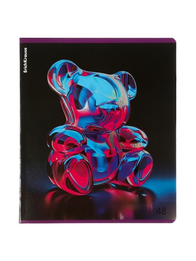 Тетрадь 48 листов в клетку, ErichKrause Jelly Bear, 60 г/м², обложка мелованный картон, блок офсет