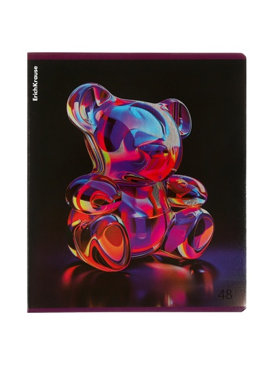 Тетрадь 48 листов в клетку, ErichKrause Jelly Bear, 60 г/м², обложка мелованный картон, блок офсет