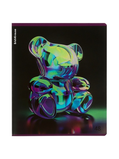 Тетрадь 48 листов в клетку, ErichKrause Jelly Bear, 60 г/м², обложка мелованный картон, блок офсет