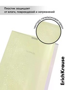 Тетрадь 96 листов в клетку, ErichKrause Классика CoverPro Pastel fizzy, A4, жёлтый, обложка пластиковая - Фото 4