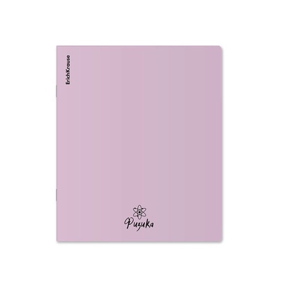 Тетрадь 48 листов в клетку «Физика» ErichKrause Pastel Bloom, с пластиковой обложкой, МИКС