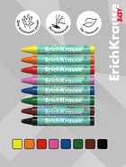 Восковые мелки 8 цветов ErichKrause Baby Jumbo, утолщенные, круглые - Фото 2