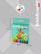 Восковые мелки 8 цветов ErichKrause Baby Jumbo, утолщенные, круглые - Фото 3
