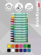 Восковые мелки 12 цв, ErichKrause Baby Jumbo, утолщ, кругл, европодвес - Фото 2