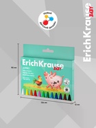 Восковые мелки 12 цветов, ErichKrause Baby Jumbo, утолщенные, круглые - Фото 3