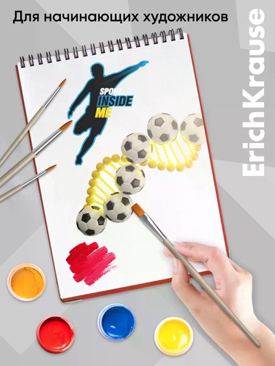 Набор кистей 4 штуки ErichKrause Sport DNA