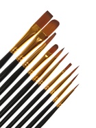 Набор кистей 10 штук Art Spirit, чёрный - Фото 6