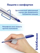 Набор ручек шариковых 8 штук, ErichKrause U-108 Stick Classic, узел 1 мм, Ultra Glide, синий - Фото 5