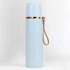 УЦЕНКА Термос TAKE IT EASY «Гильза. Эвит», 500 мл, 24.5×7 см, с кружкой, сохраняет тепло 10 ч, нержавеющая сталь, голубой - Фото 2