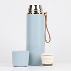 УЦЕНКА Термос TAKE IT EASY «Гильза. Эвит», 500 мл, 24.5×7 см, с кружкой, сохраняет тепло 10 ч, нержавеющая сталь, голубой - Фото 4