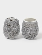 УЦЕНКА Набор для ванной «Иней» 4 предмета (мыльница. дозатор для мыла, 2 стакана) - Фото 3