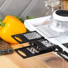 УЦЕНКА Тёрка - слайсер с контейнером Magistro Vegan pro, 5 насадок, 31.8×13.7×9 см, белая 11010748