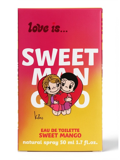 Туалетная вода с феромонами Love is Sweet mango, 50 мл